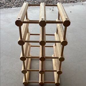 Modern natural wood Wine Rack